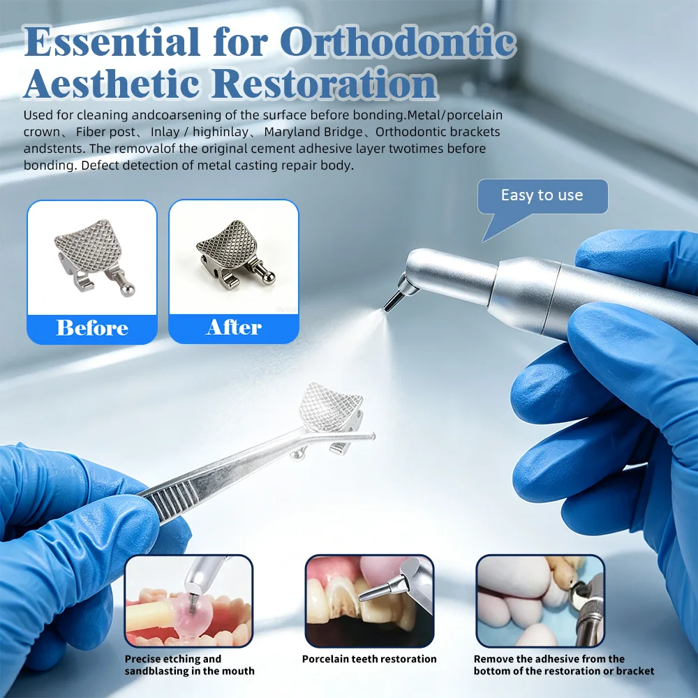 Dental Orthodontic Equipment Aluminum Oxide Microblaster Alumina Air Polisher Sandblasting Laboratory Sandblaster Mechanic tools