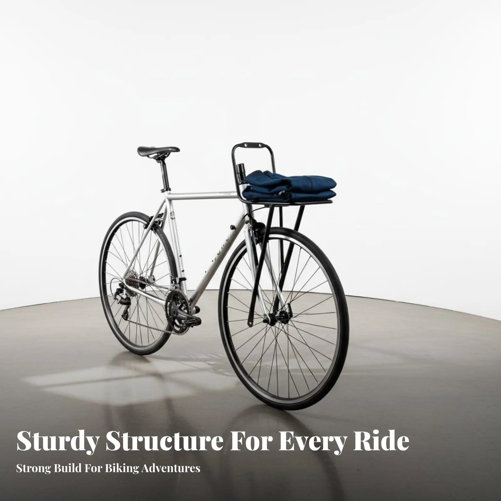 Bike Front Luggage Rack Lightweight Aluminum Front Pannier Rack Large Capacity Easy to Install for Cycling Aficionados