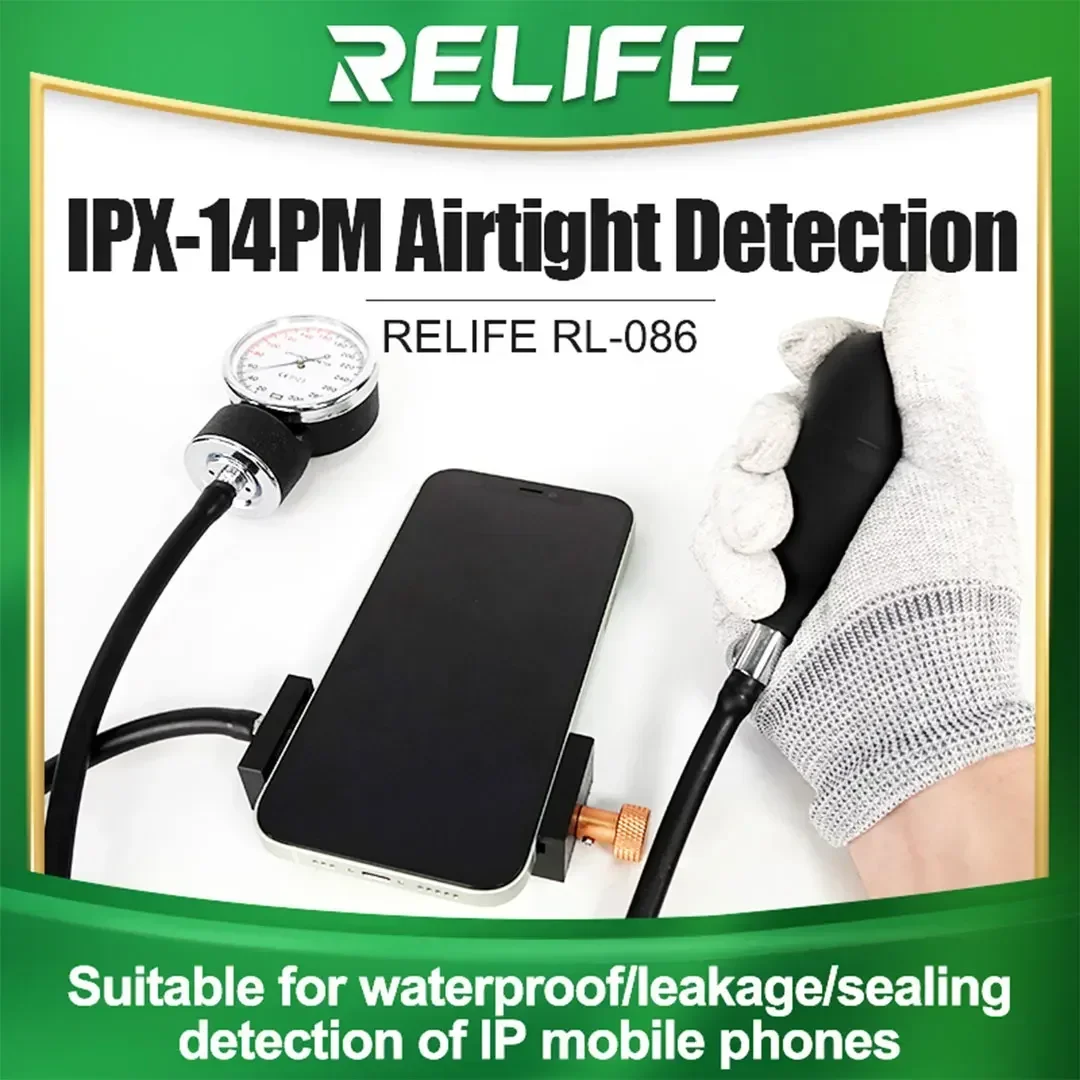 RELIFE RL-086 Mobile Phone Air Tightness Detector for IPhone X 11 12 13 14 Plus Pro Max Test Waterproof and Airtightness Tools