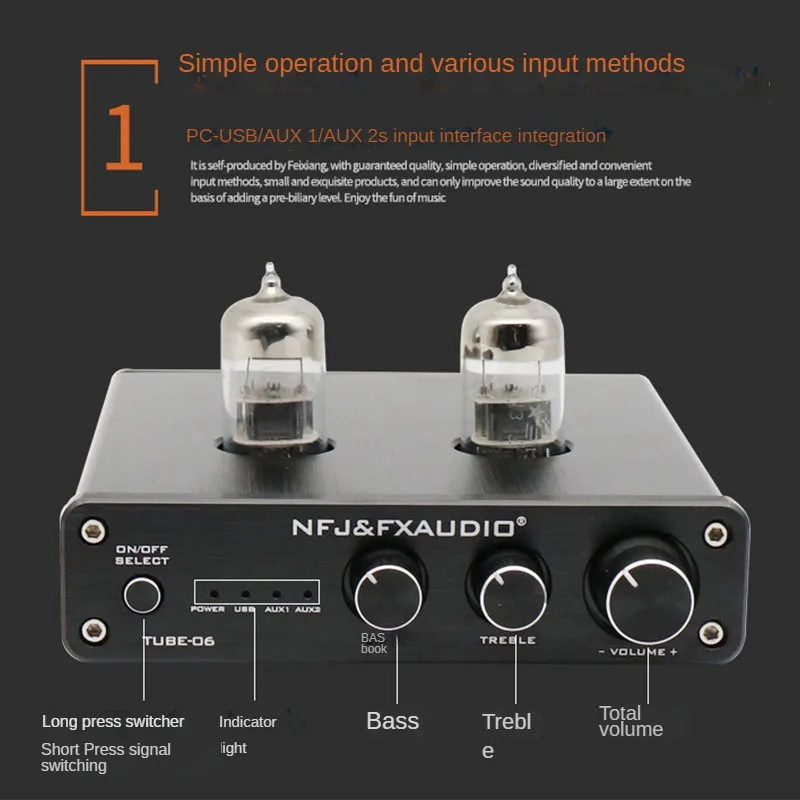 Vacuum Tube Signal Sound Effect Upgrade Hi-end Buffer Processor For Cd Player Usb Decoding Pre-amplifier High And Low Tone