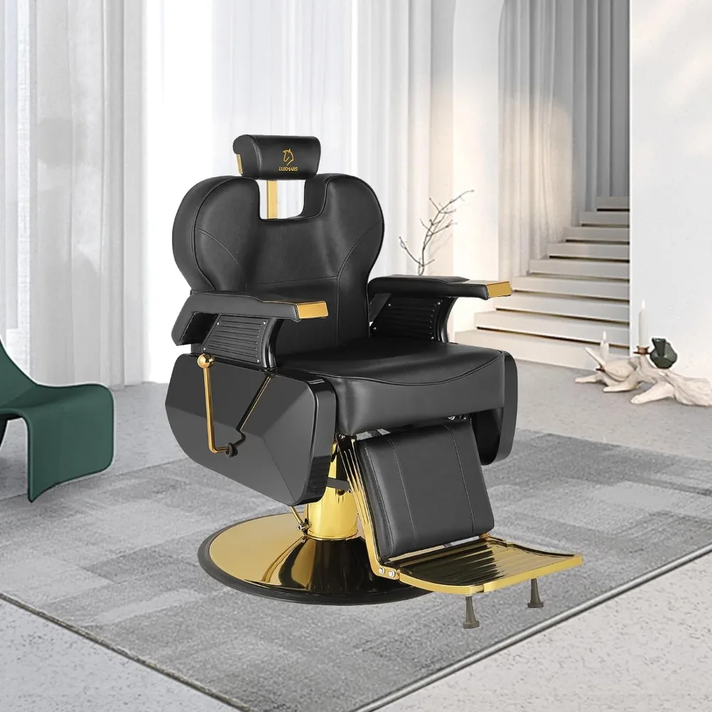 

Salon Chair Barber Chair Hydraulic Recline Barber Chairs Hair Chair for Barbershop Hair Salon Equipment Styling