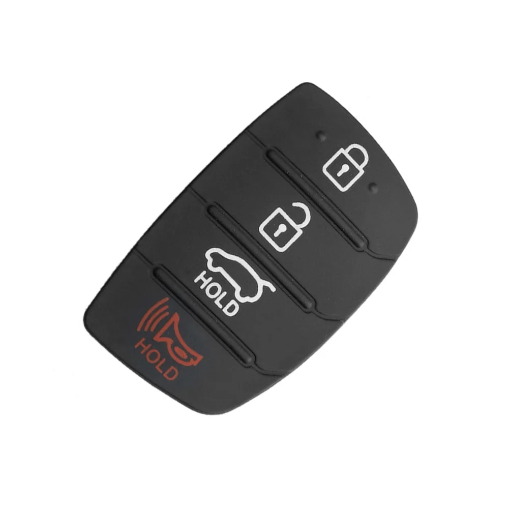 Sostituzione auto 4 pulsanti Remote Key Fob Case Pad in gomma per Hyundai I10 I20 I30 IX35 per Kia K2 K5 Rio Sportage Flip Key