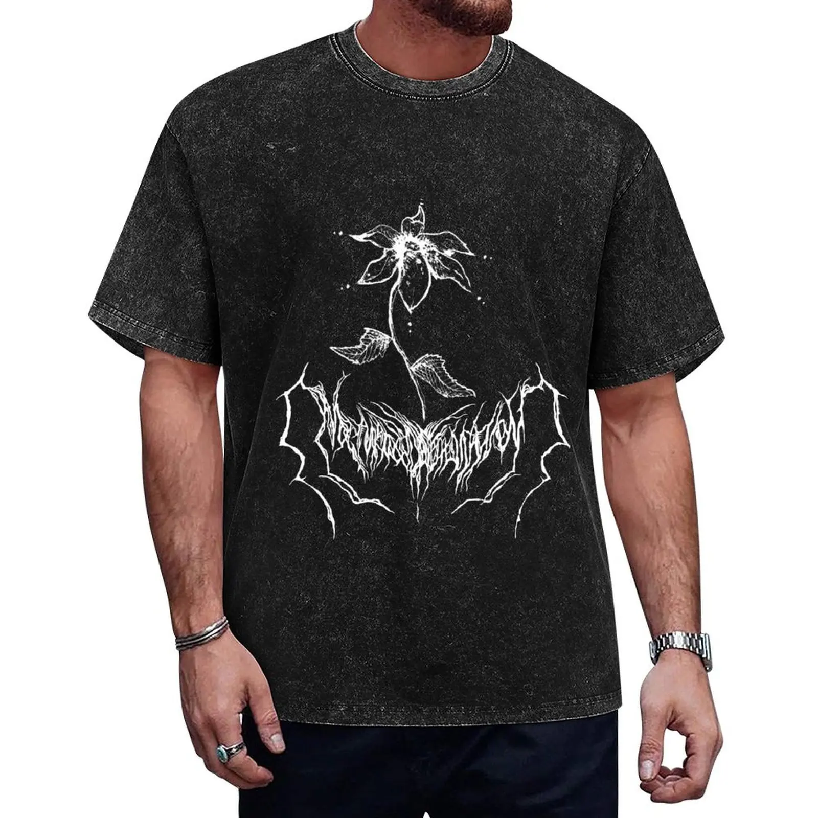 

Nocturnal Premonition official flower logo T-Shirt customizeds topping summer top men clothes