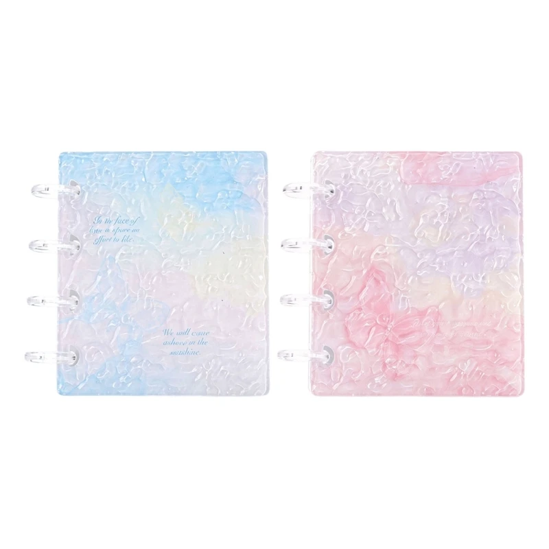2-Pack Card Collection Organizers with Transparent Sleeves, Rearrangeable Rings-Bound Pages, 20 Slots, and Gradient Covers D2RC