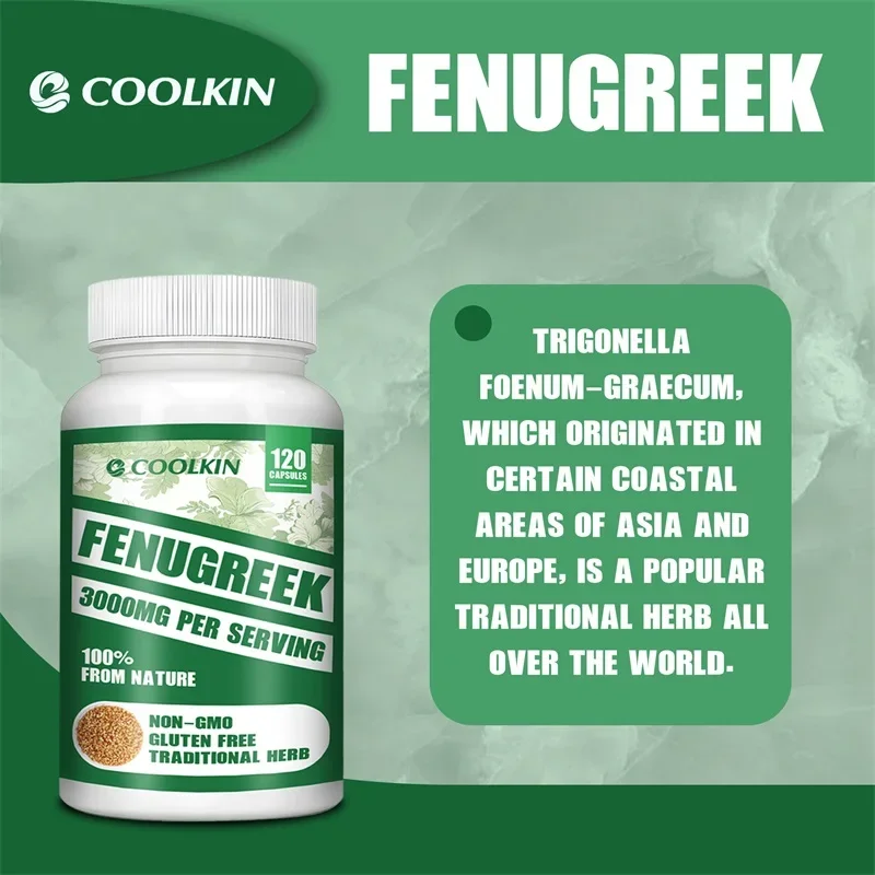 Fenugreek Capsules - Rich in Protein and Vitamins - Suitable for Breastfeeding Mothers, Helps Digestion, Weight Management