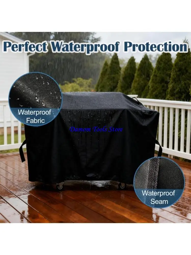 57BE Waterproof 210D Grill Cover Adjustable Band Griddle Cover for Griddle 1901 1934