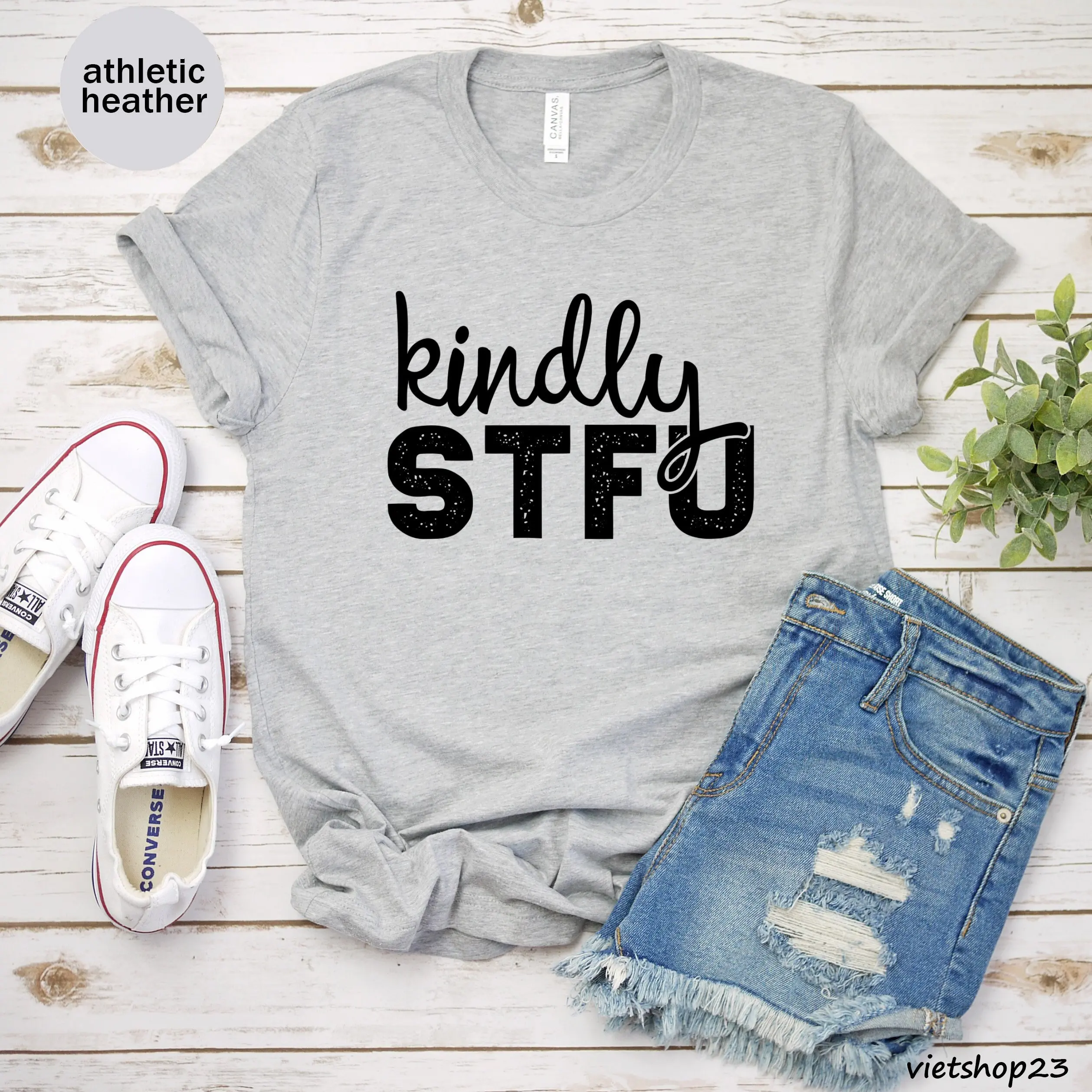 Kindly Stfu T Shirt Sarcasm Sarcastic Mom Adult Humor Sassy For Women