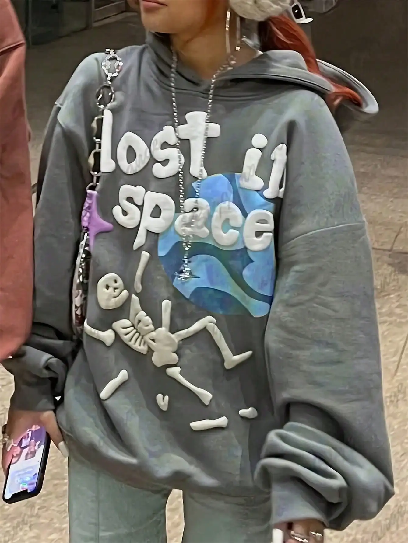 Europe et amérique automne pulls à capuche décontractés Style de rue surdimensionné femmes vêtements y2k vêtements tenues de Club pour 2025