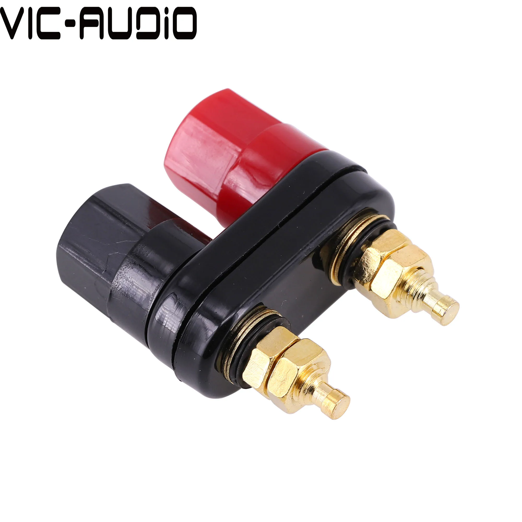 1PC 4mm Banana Stecker Paar Terminal Rot Schwarz Dual Stecker Verstärker Binding Post Banana Stecker Lautsprecher Stecker Jack
