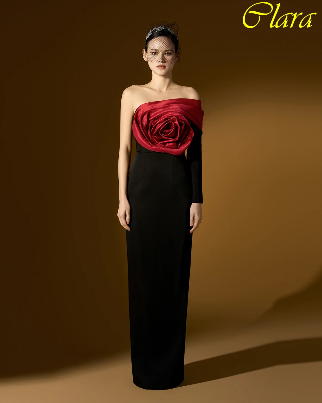 

Customized Straight One Shoulder Long Sleeves Elegant Evening Dress Delicate Bespoke Occasion Gowns Classic Modern Party Dress