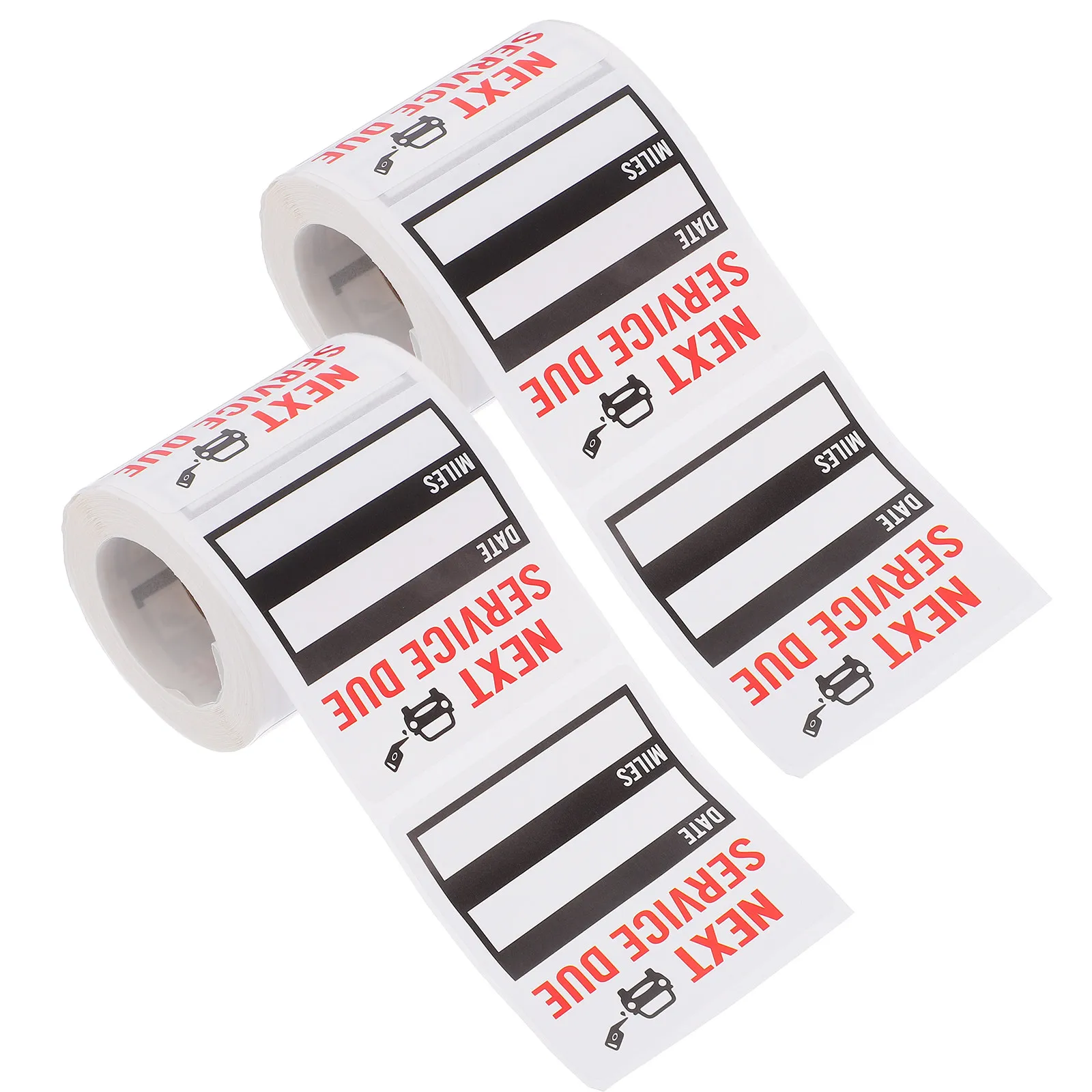 

2 Rolls Oil Change Service Reminder Stickers Waterproof Removable Car Maintenance Decal Service Due Labels Oil Change Sticker