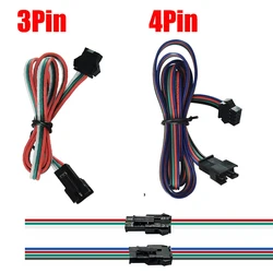 3pin 4pin LED strip light Extension Connect Cable Wire per 5050 WS2811/WS2812B LED Strip