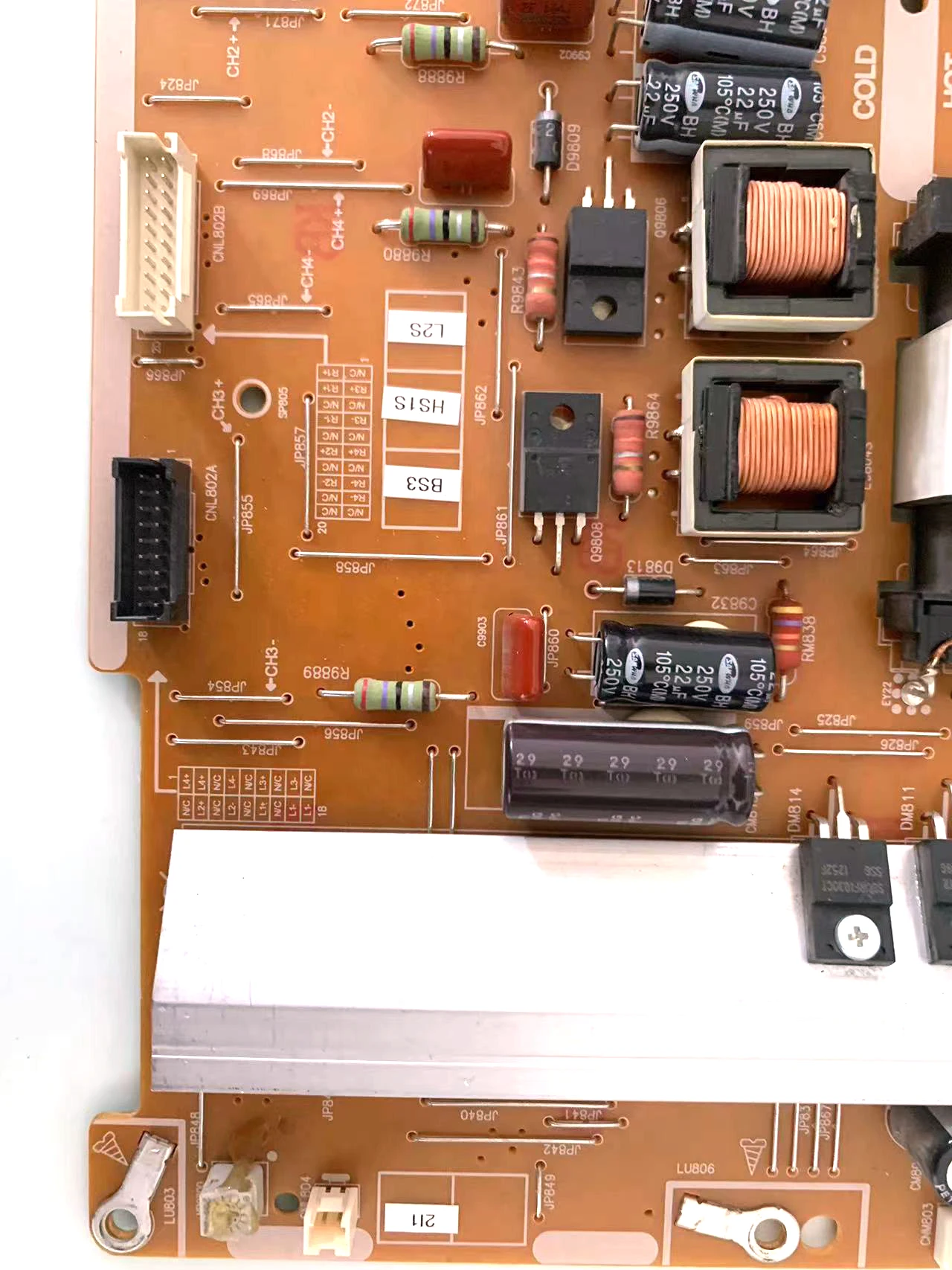 BN44-00543C = BN44-00543A = BN44-00543B PD50B2Q_CDY Power Supply Board is for UN65ES6500F UN65ES6550F UE50ES6710U UE50ES6990S TV