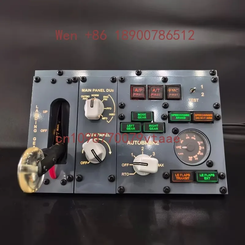 Simplayer Desktop MIP Simulator (No Screen) with Automatic Braking System Flight Game Simulator Support for PMDG737/ZIBO737