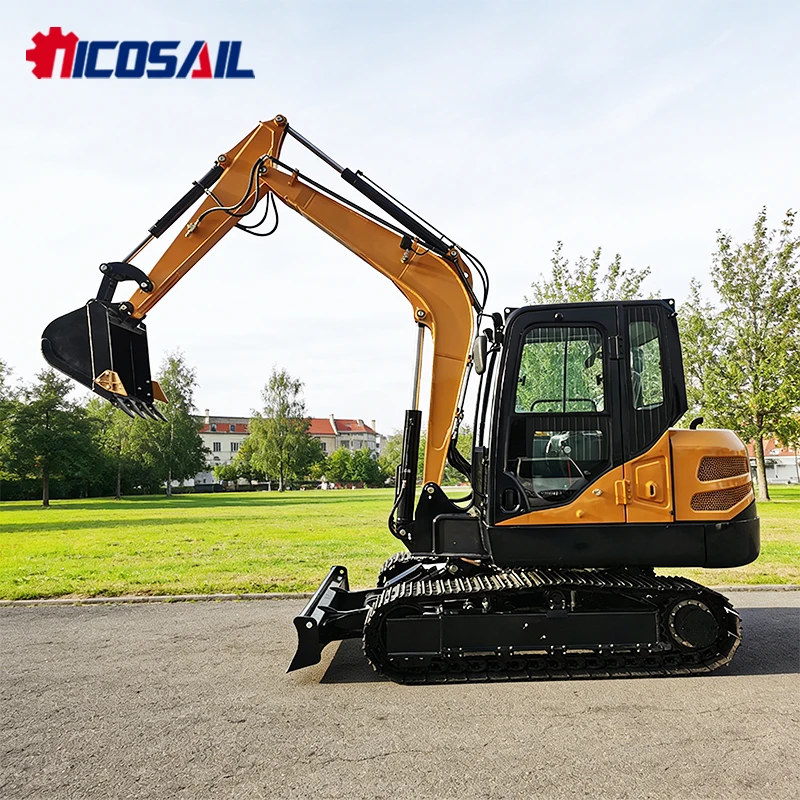 4Ton Minikoparka Joystick Control Hydraulic Thumb Mini Excavator For Trenching And Landscaping