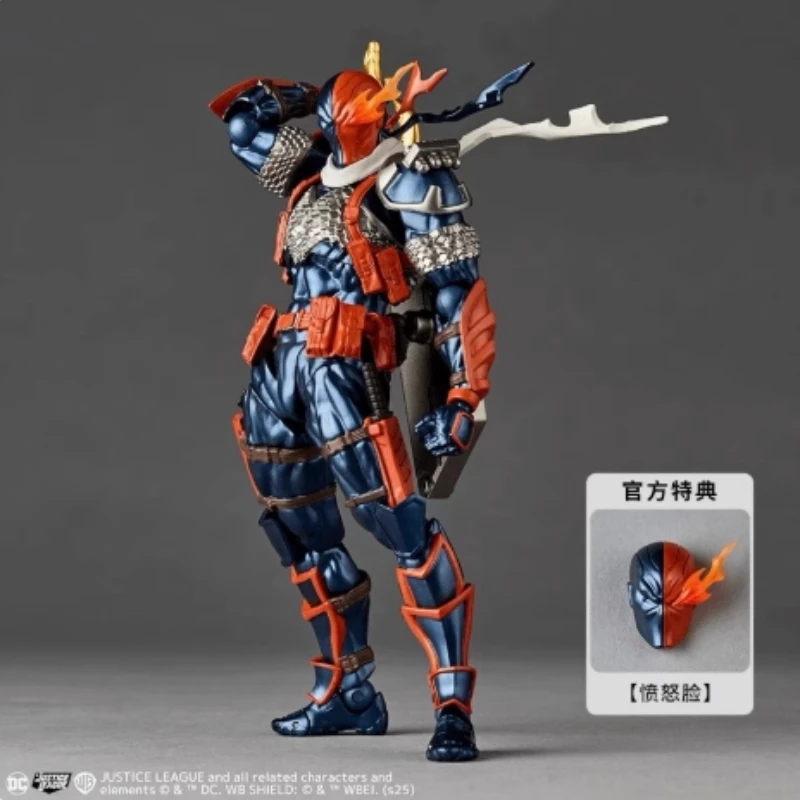 مجلة W KAIYODO Niesamowite Yamaguchi Revoltech Deathstroke Slade Wilson Wersja 1.5 Figurka Zabawkowy Model Present