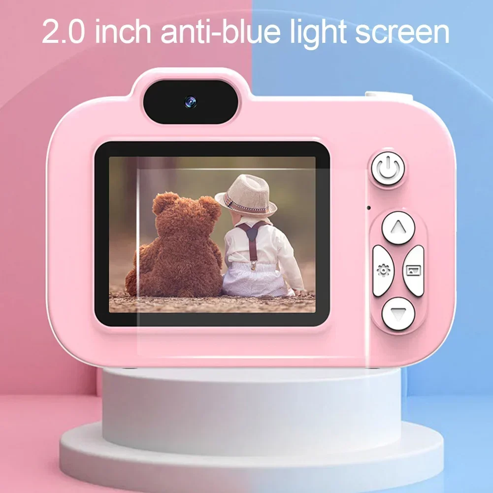 48MP Kids Camera Toys 2 Inch IPS Screen Photo Camera 2.5cm Super Slim Mini Digital Camera for Children Boys Girls Birthday Gifts