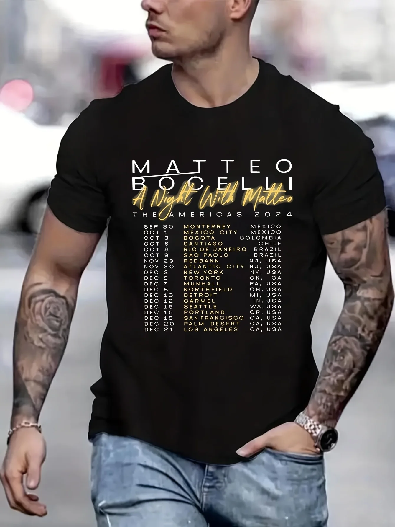 

Matteo Bocelli A Night with Matteo 20224, новые топы и футболки, футболка большого размера, мужские футболки, кавайная одежда, эстетичная B5024004