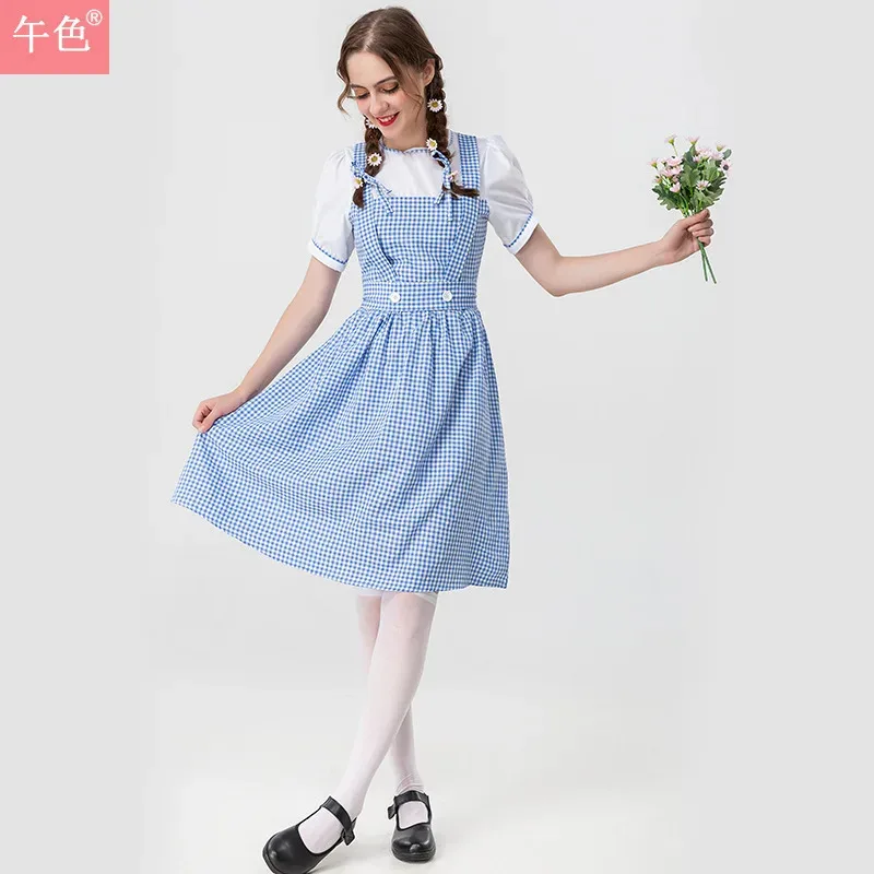 The Wizard of Oz, Dorothy Alice, Princess Dress, Family Dress, Maid Dress, Maid Dress, Children's Day Stage Performance Dress