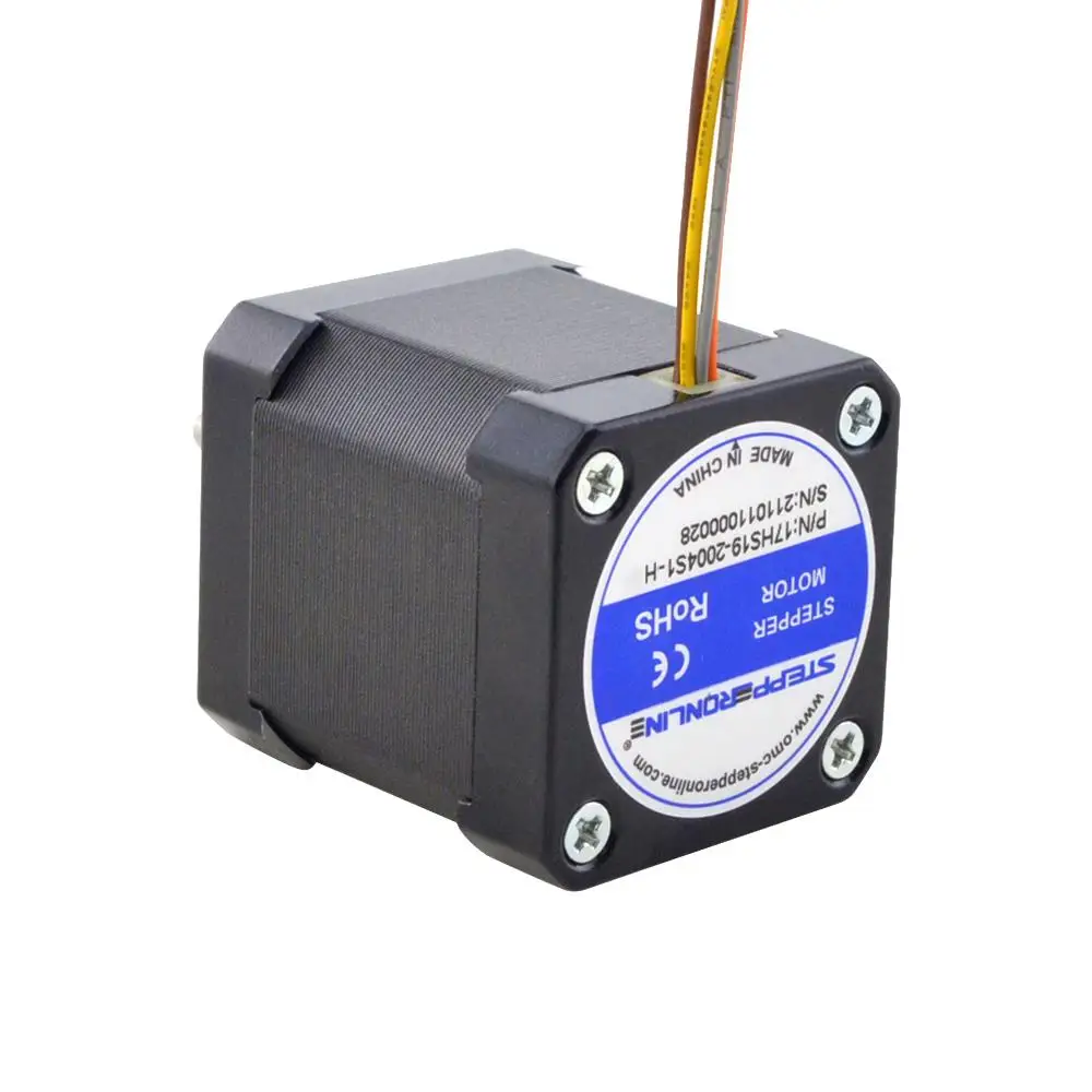 High Temperature Nema 17 Stepper Motor 48mm 2.5A 4-lead (17HS19-2504S) Insulation Class H 180℃ for CNC Extruder 3D Printer