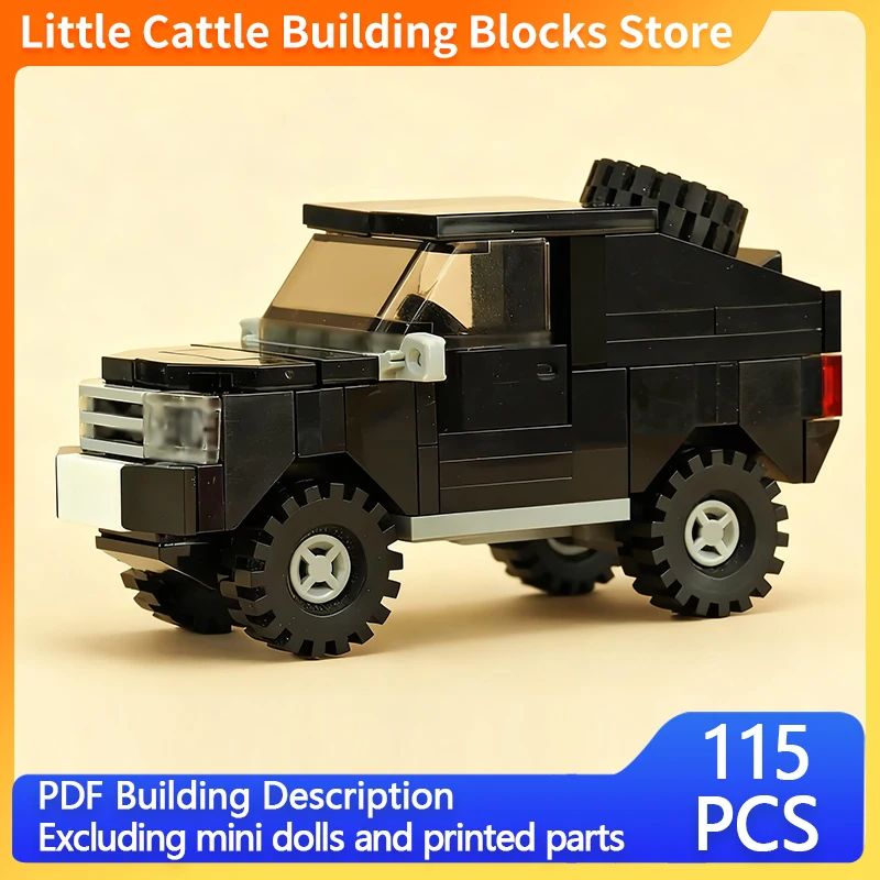 City Car Model MOC Building Bricks Racing Sport Utility Vehicle Modular Technology Children Holiday Gifts Assemble Toys Suit