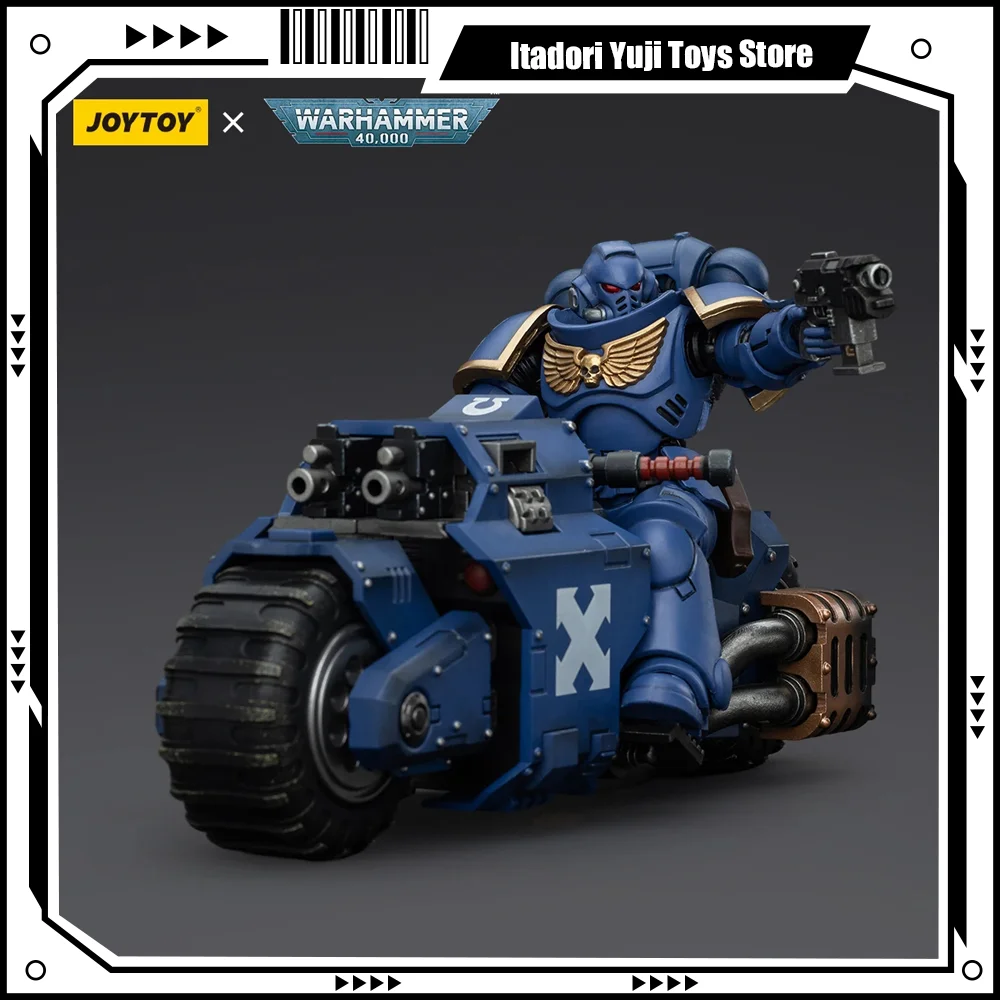 JOYTOY Warhammer 40K Space Marines Ultramarines Outriders Action Figure Brother Catonus Figurine Joints Movable Model Toy Gifts