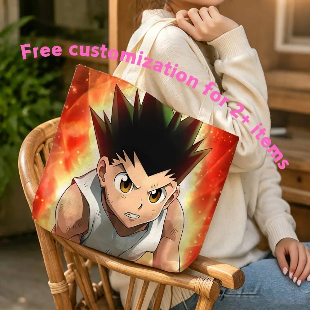 G-Gon Anime HxH Battle Collection Waterproof Lined Canvas bags suitable for going to class, shopping, gifts, and commuting