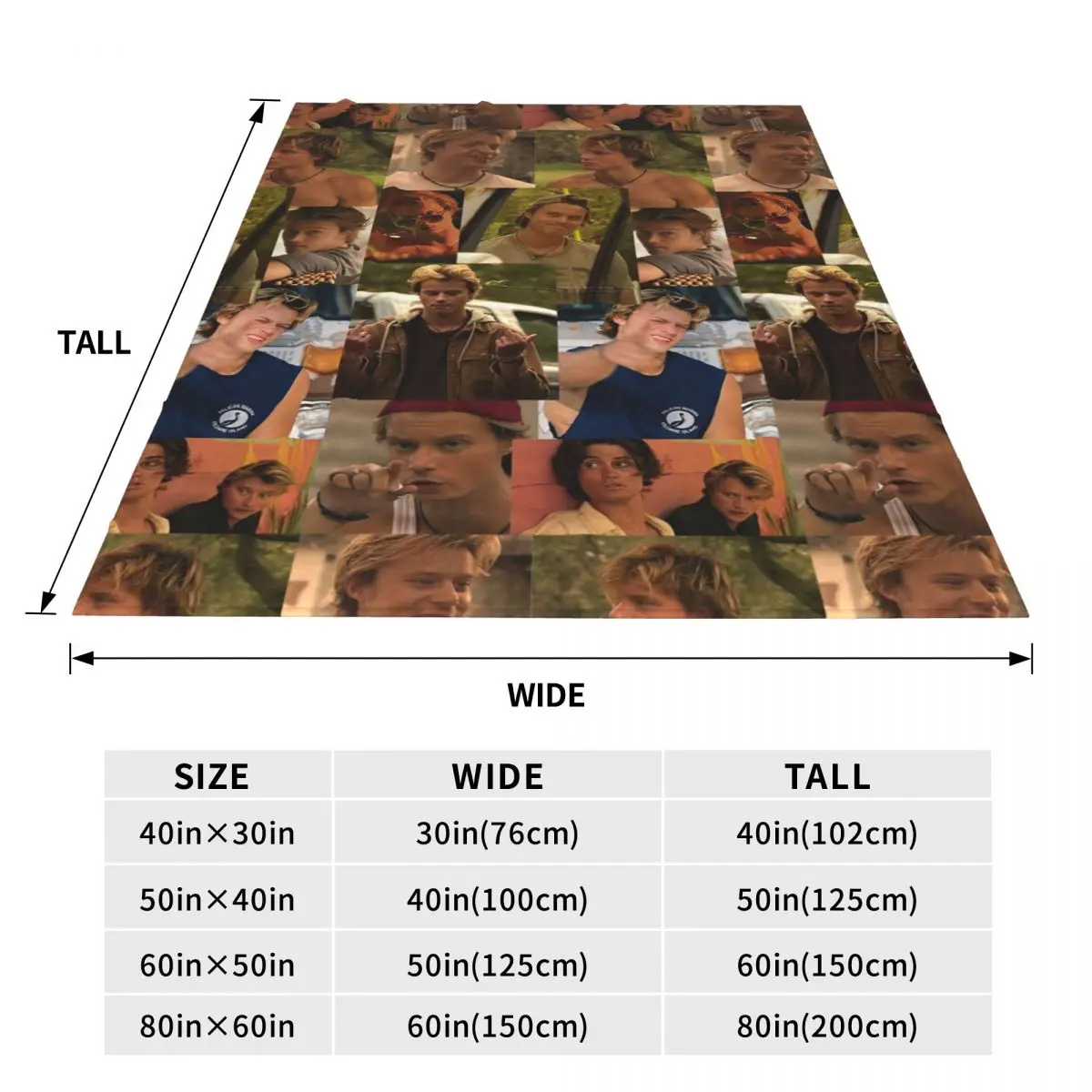 JJ Maybank-Rudy Pankow Super Warm Blanket Picnic Plush Throw Blanket Funny Couch Chair Flannel Bedspread Sofa Bed Cover