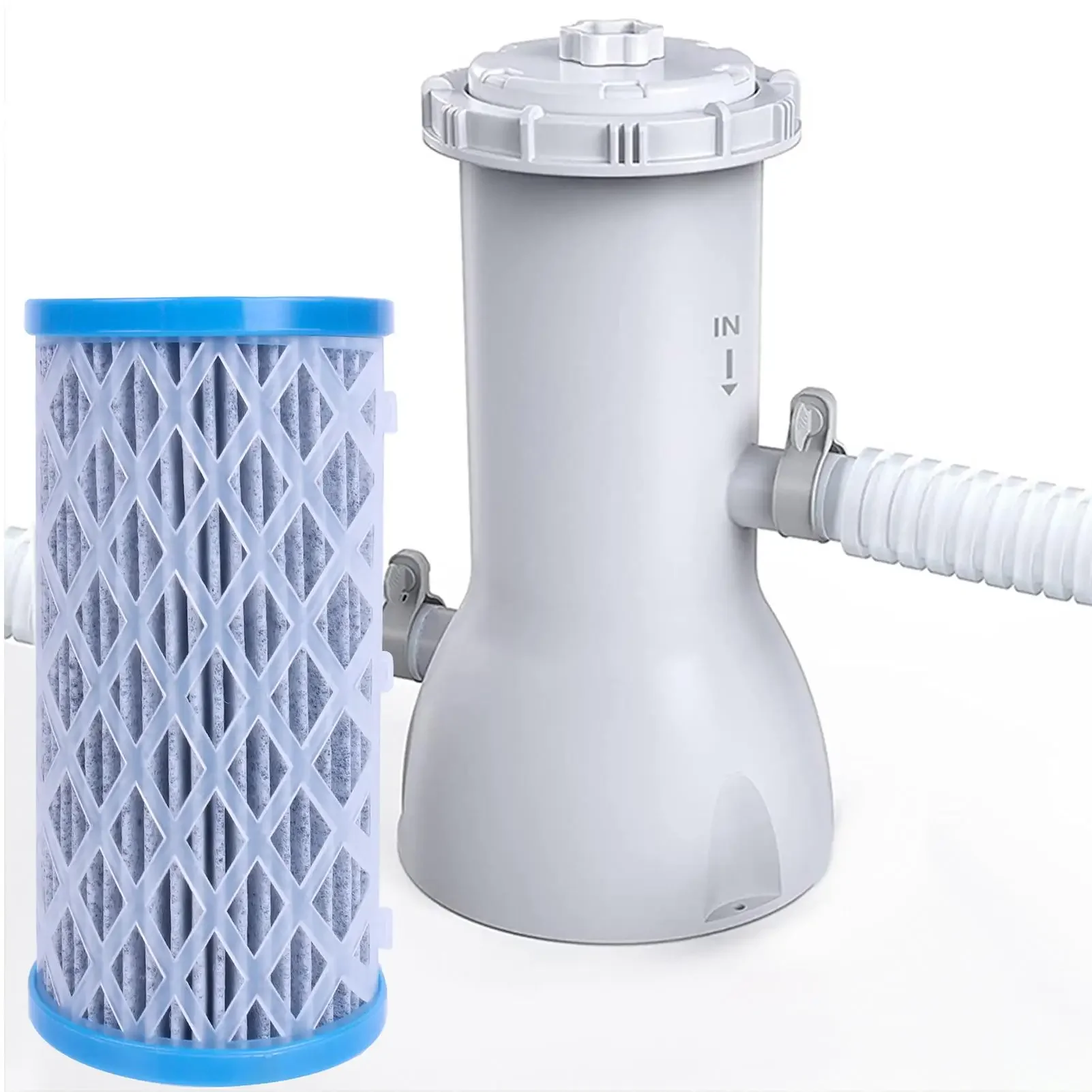 Reusable Pool Filter Cartridge 6 Set Activated Carbon Filter For more than Ground Swimming Pool Pump System