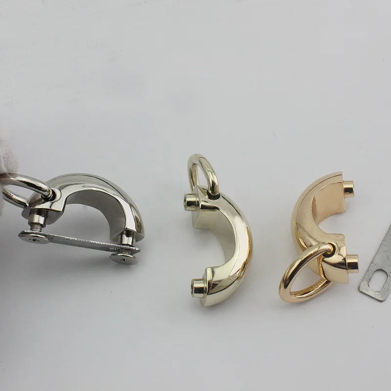 10-50pcs 5colors 14mm Hardware Accessories bridge connector metals hanger u ring for DIY bags project connector arch bridge