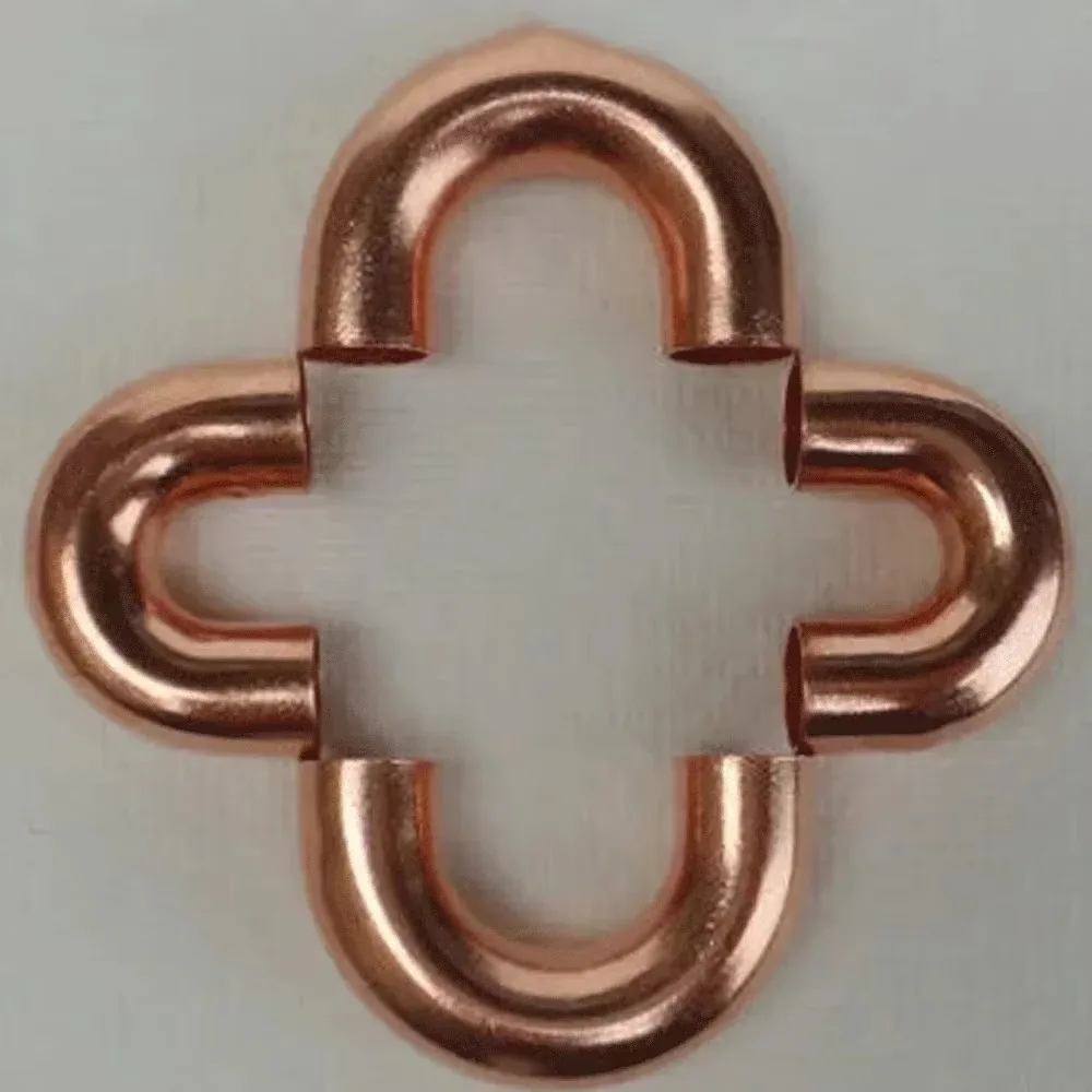 Outer Diameter 7‑54mm Copper Tube 180‑Degree Return‑Bend Coupler Adapter,Refrigeration Pipe Fitting For Air Conditioner HVAC Refrigerant Pipeline Repair Connection Accessories