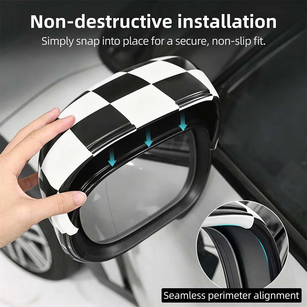 For Mini Cooper F66 F65 F67 ABS Car Mirror Exterior Decorative Car Rearview Mirror Housing Shell Accessories