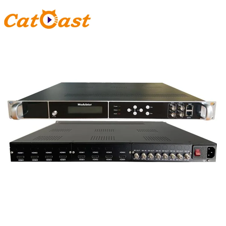 

CATV Digital Modulator 4 8 12 16 20 24 Channels HD MI Tuner To DVBT DVBC ATSC RF ISDB-T Encoder Modulator