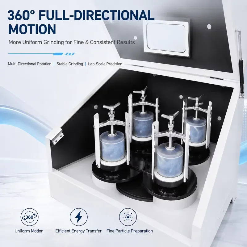 i TENCAN QXQM 360 Degree Full Directional Planetary Ball Mill 4-Jar Variable Speed Laboratory Nano Powder Grinding Machine