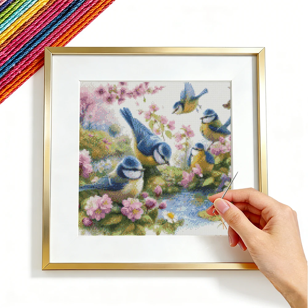 Embroidery Guide Paper - Çapraz Dikiş Kuş Hayvan Nakış Kitleri