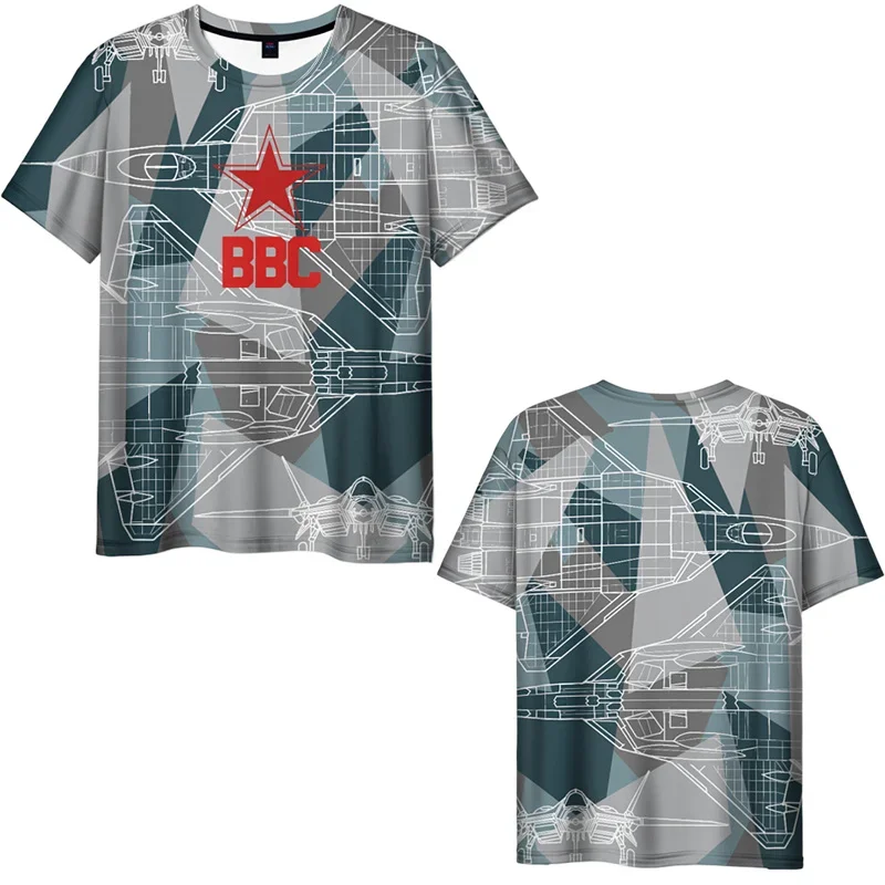 Russian Flag Graphic T Shirt Men Clothing Russia Eagle Tees 3D Printing Su-34 Fighter-Bomber T-90M Vladimir T-90MS Tank T-shirt