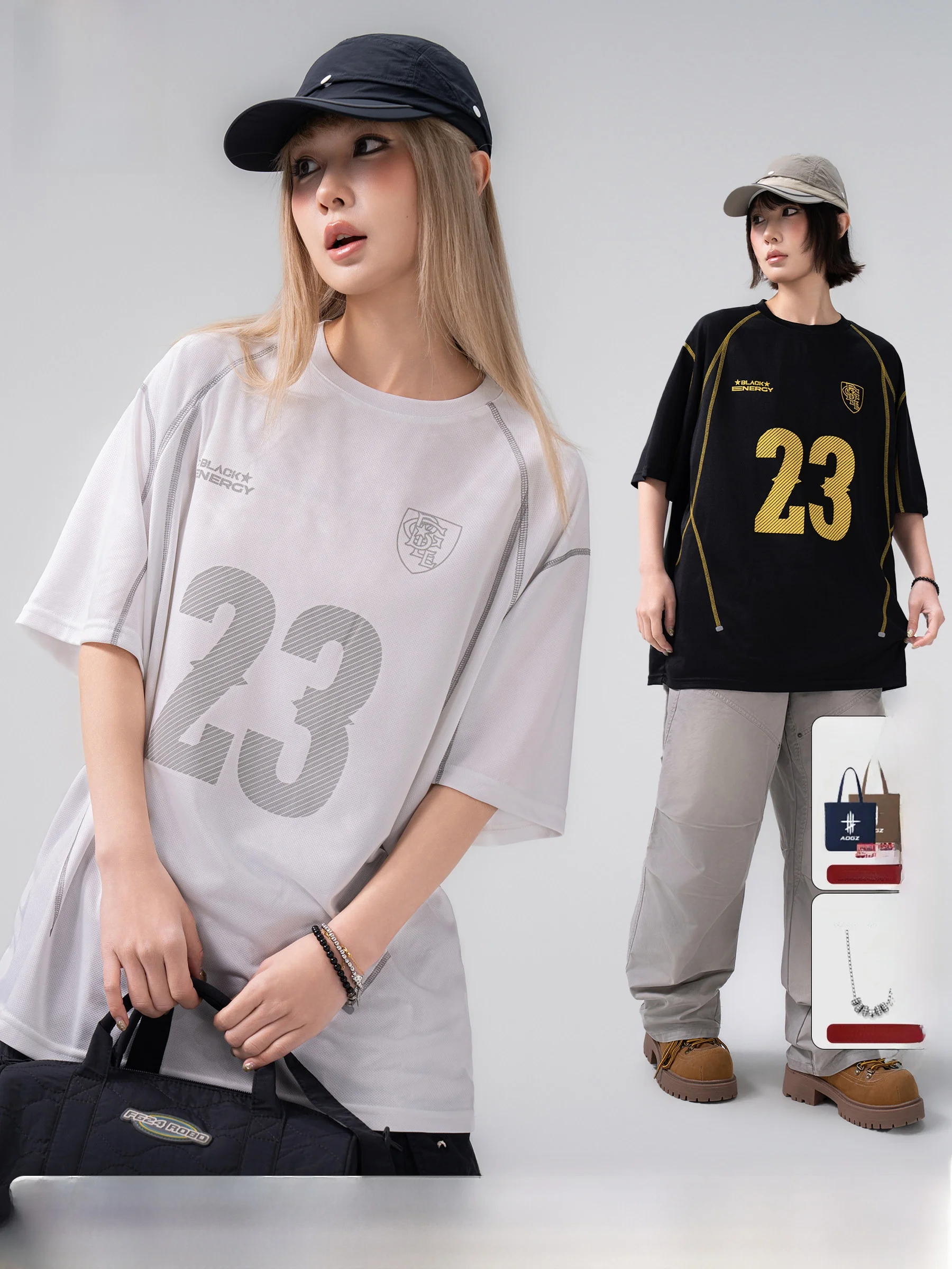 Unisex American Football Style Loose Fit Short Sleeve T-Shirt Outdoor Sports Casual Wear Summer New Trend Breathable Polyester