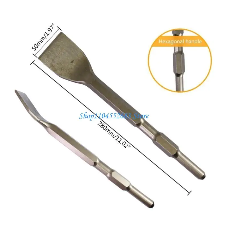 Y6GD 1pc cincel martillo eléctrico con cabeza doblada y cincel hexágono
