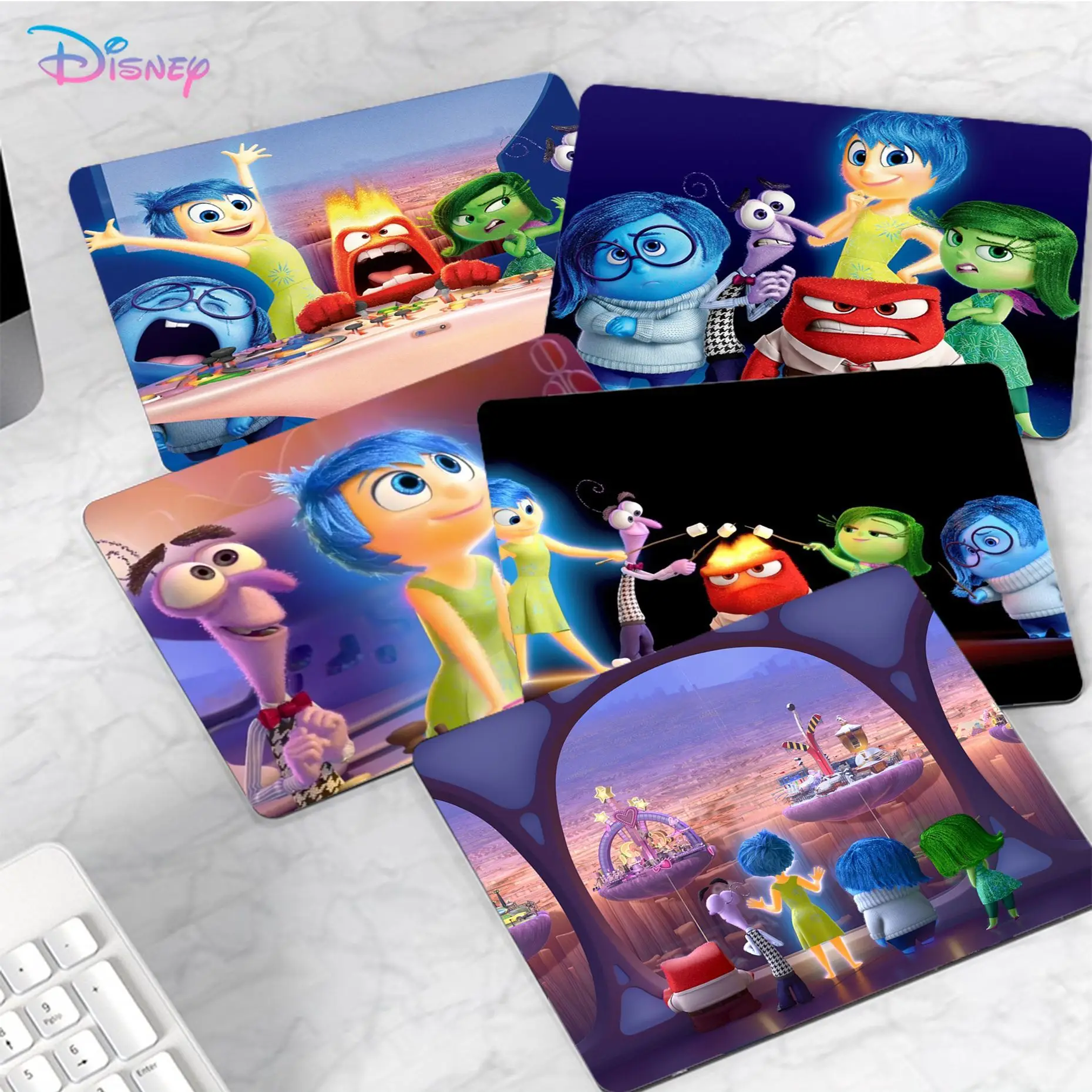 

Disney Inside Out Mousepad Custom Skin Desktop Desk Mat Kawaii Gaming Accessories Students Writing Pad Padmouse Desk Play Mats