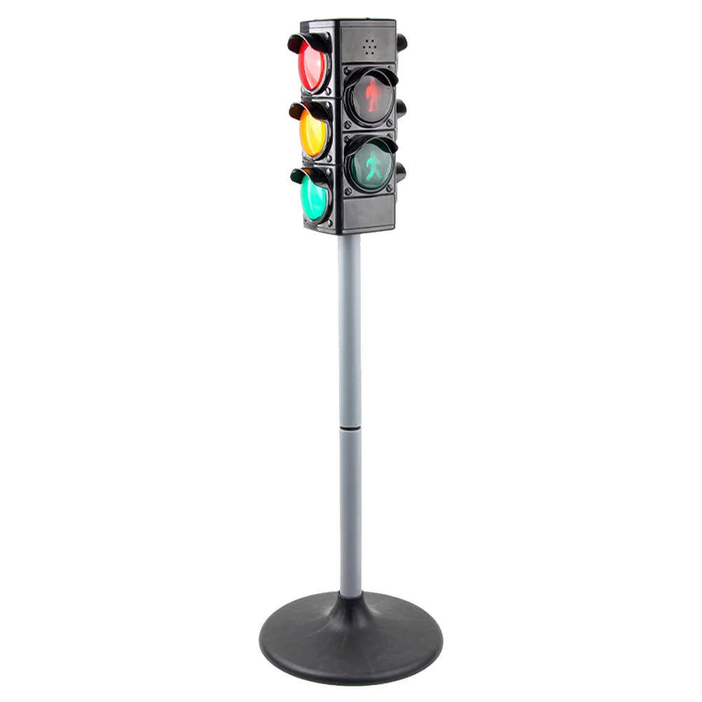 

1pc Traffic Light Model Simulation Toy Children Safety Educational Toy (Black)