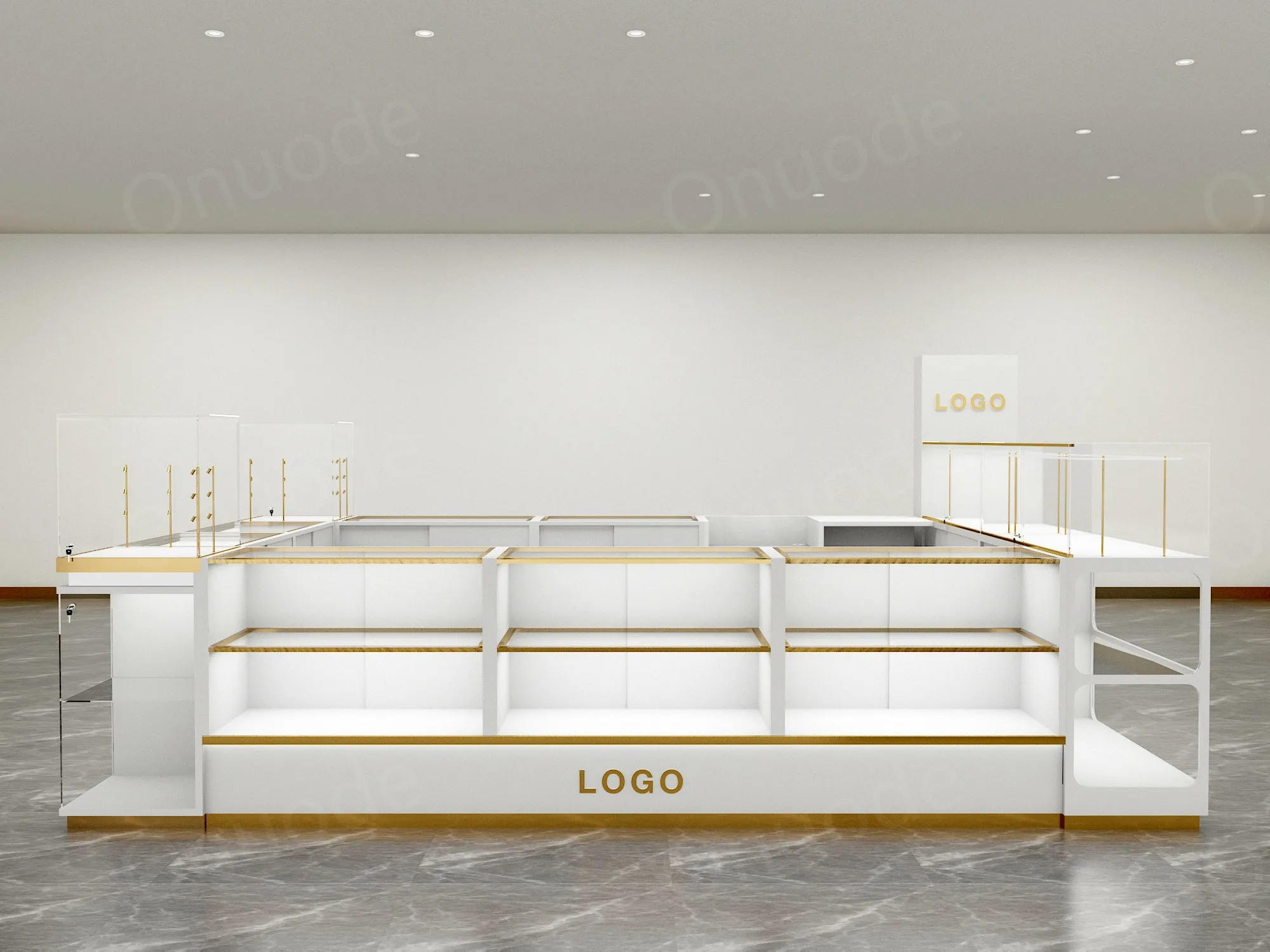 Custom.Custom LED-Lit Glass Display Cabinet for Retail Shops Museums Exhibitions for Jewelry Kiosks and Shopping Malls