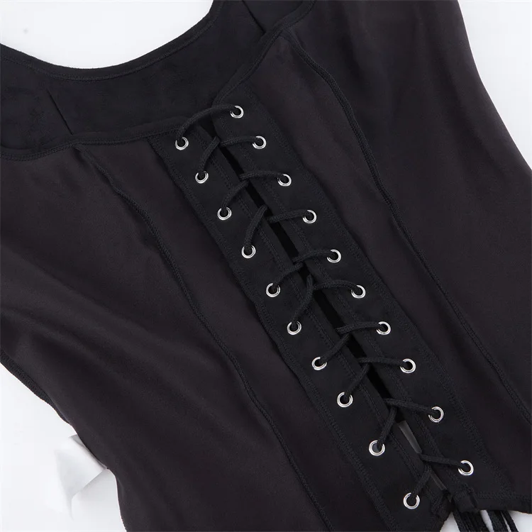 Retro Mittelalterliches Damen-Wildleder-Korsett-Oberteil Vintage Viktorianische Piraten-Damenweste Renaissance Cosplay Piraten-Halloween-Crop-Weste – Detail 22