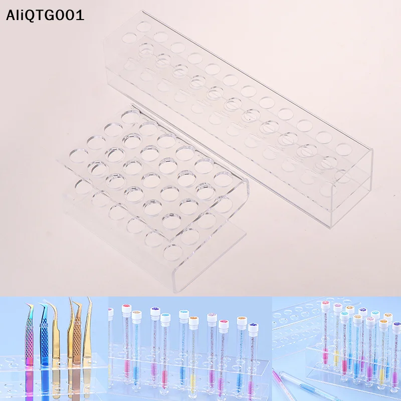 

Акриловая трубка для кисти для бровей, подставка для хранения кистей для ресниц, кронштейн для хранения, держатель для пинцета, инструменты для макияжа для посадки ресниц