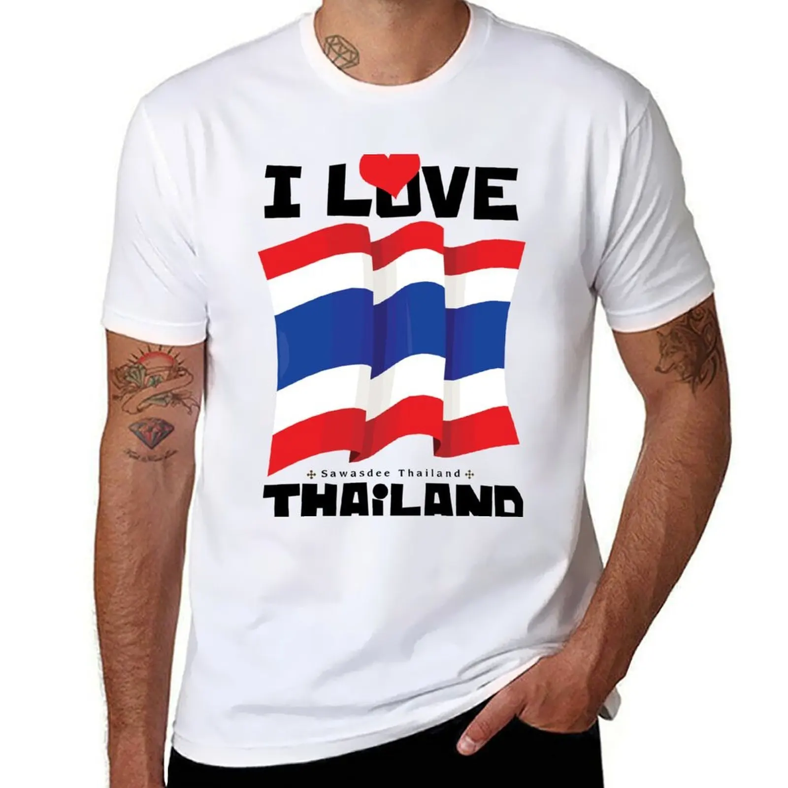 

Thailand Flag T-Shirt cotton t shirts high quality t shirt man cotton T-Shirt