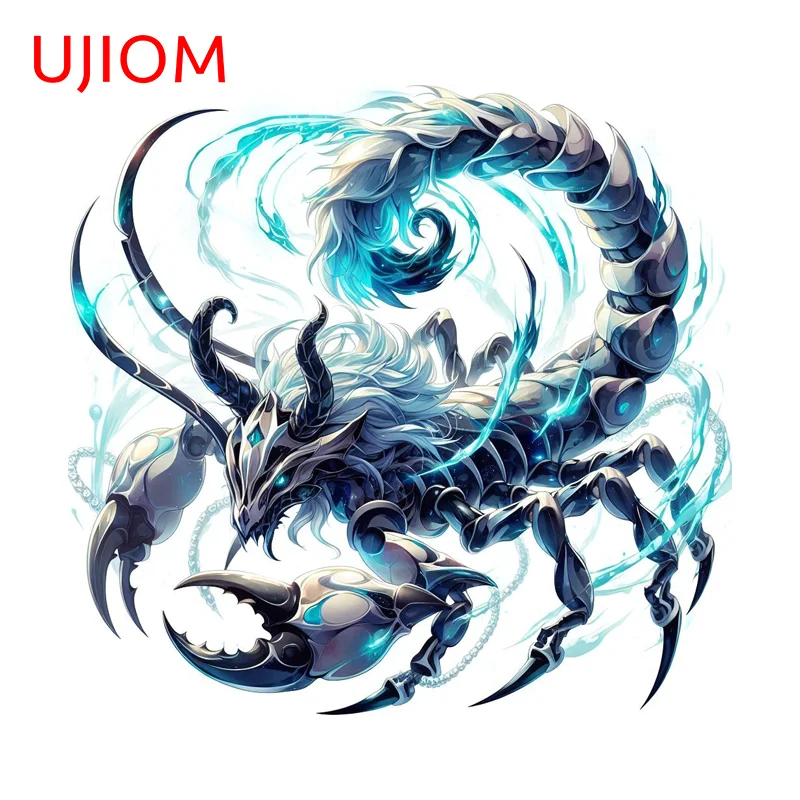 UJIOM Sheephead Monster Scorpion Wall Sticker Personality Scratch Proof Vinly Graffiti Decal Horror Wardrobe Venner Decoration