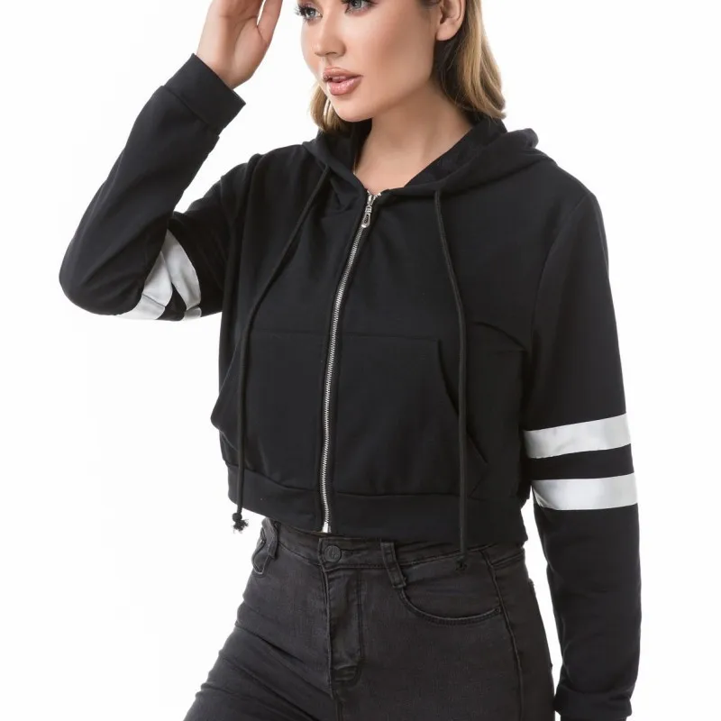 Women Sport Jacket Zipper Yoga Coat Clothes Quick Dry Fitness Jacket Running Hoodies Sportwear Gym Workout Top