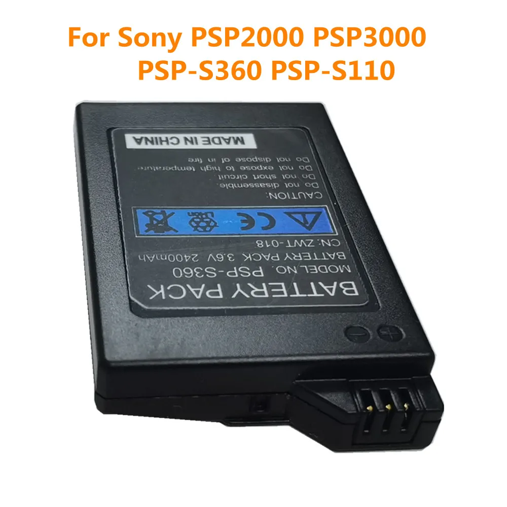 PSP 2400mAh Lithium Battery For Sony PSP2000 PSP3000 PSP-S360 PSP-S110 PlayStation Portable Gamepad Rechargeable Cells