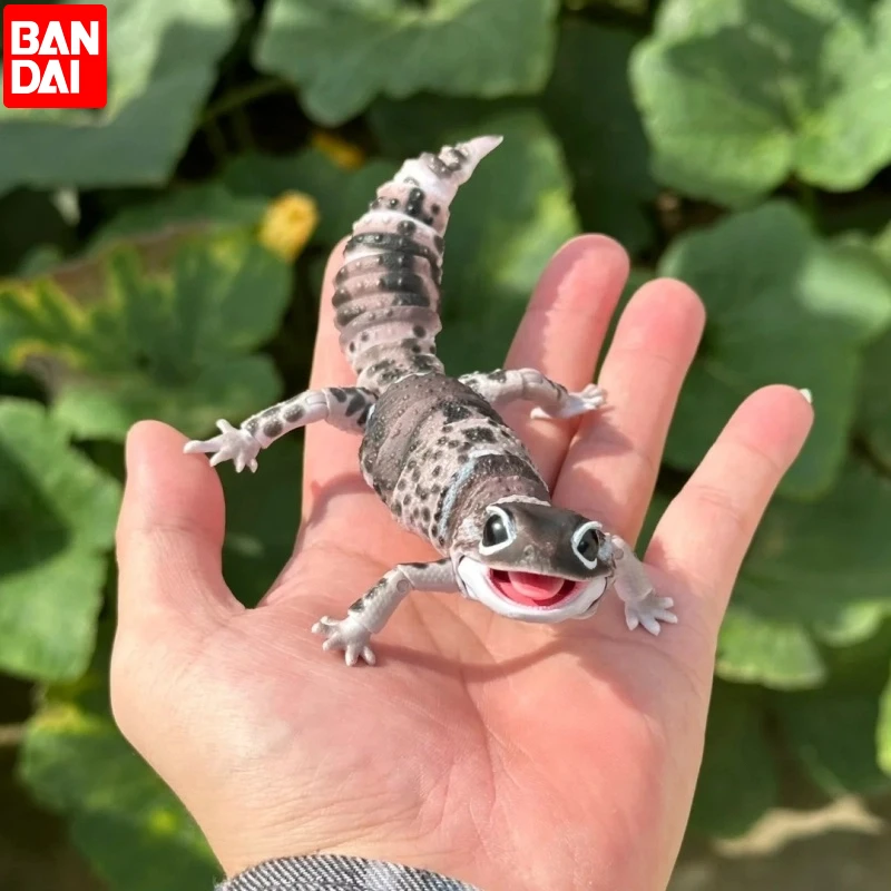 

Bandai Biological Encyclopedia Gashapon Toy Hemitheconyx Caudicinctus Simulation Movable Lizard Reptile Model Decoration Gifts