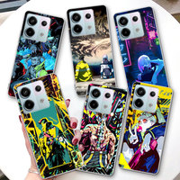 Cyberpunk Edgerunners Case for Xiaomi Redmi Note 14 10 11 11S 13 9 12 Pro Plus 13R 11T 11E 10S 8 9S Transparent TPU Phone Cover
