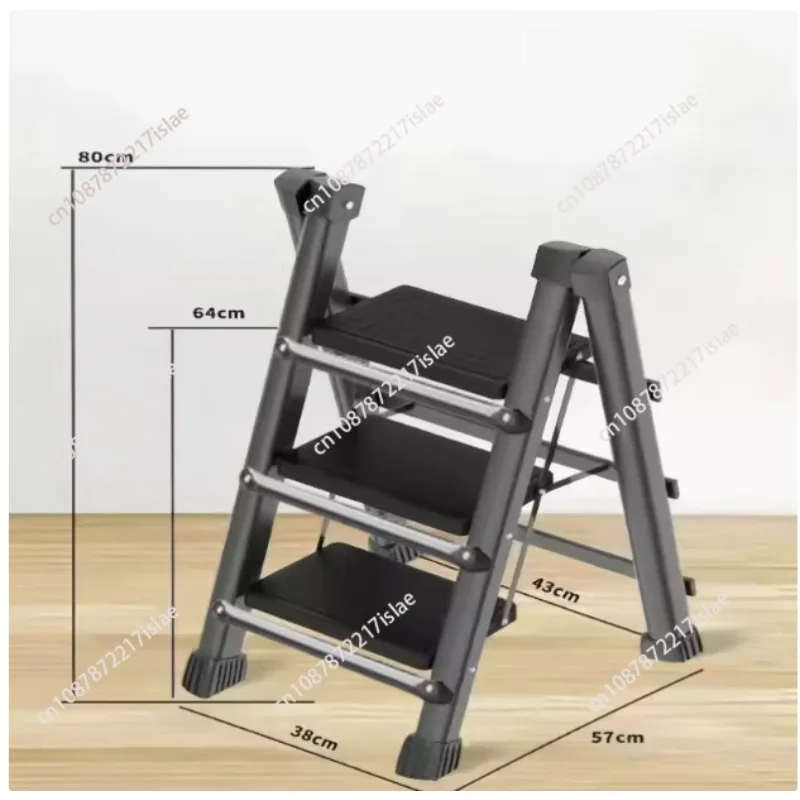 Ladder Folding Retractable Stairs Can Be Climbed Multi-functional Herringbone Ladder Ladder Moving Light Three-step